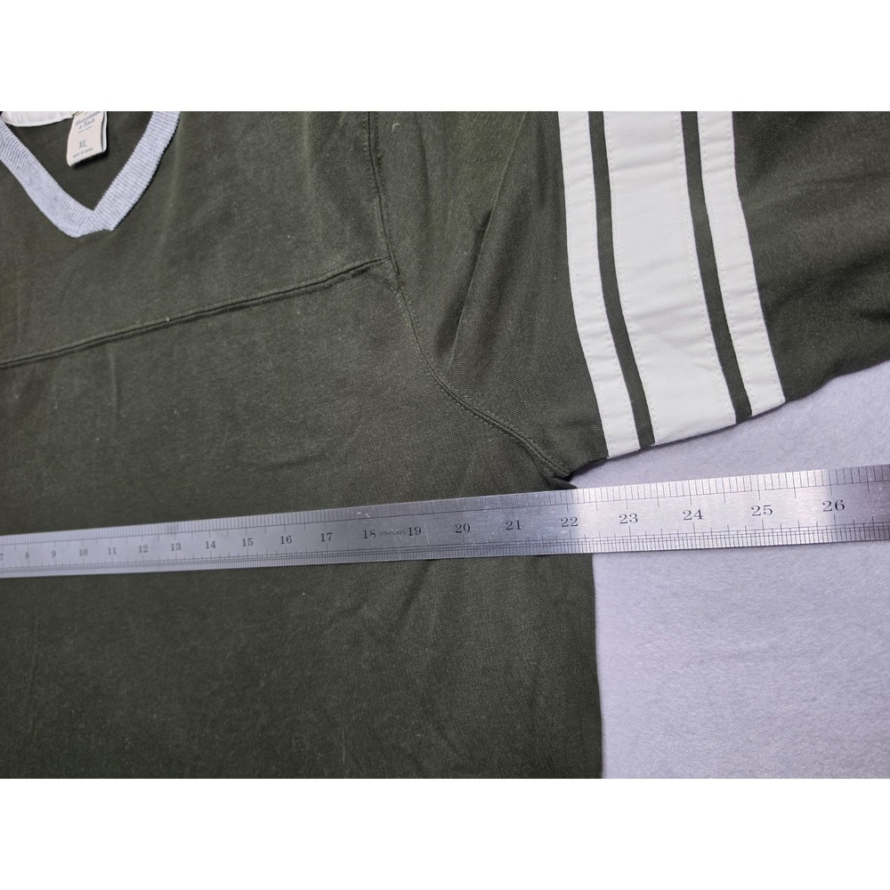 Abercrombie & Fitch Shirt Men's XL Green Cotton Muscle Fit Side Slit Long Sleeve - Picture 7 of 7